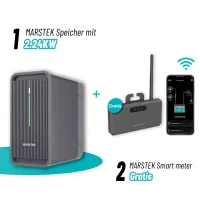 Speicher für Balkonkraftwerk Batterie Marstek B2500 in Weiß 2.24KWh + gratis Smartmeter