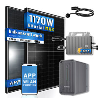 Balkonkraftwerk 1170 W / 800W Solarmodule, TSUN...
