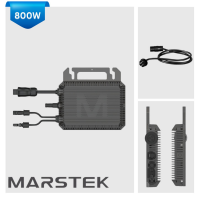 Marstek 1000W Balkonkraftwerk Komplettset mit 2*500Wp bifazialen Solarmodulen Marstek 800W Mikrowechselrichter Marstek B2500-D 2,24KW Spreicher Masteck CT-002 Smart Meter