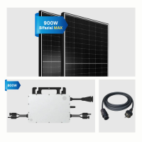 Balkonkraftwerk 2x450W Solarmodulen mit 800W Hoymile...