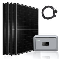 Balkonkraftwerk 2340W mit 2048W Speicher, 4x450W...