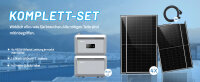 Balkonkraftwerk 2340W mit 2048W Speicher, 4x450W Glas-Glas Solarmodule mit Growatt Nexa 2000 Stromspeicher, bifazial Solarpaneele bis zu 2340W Leistung, Solaranlage Photovoltaik für Dach Haus Balkon