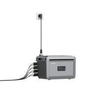 Balkonkraftwerk 2340W mit 2048W Speicher, 4x450W Glas-Glas Solarmodule mit Growatt Nexa 2000 Stromspeicher, bifazial Solarpaneele bis zu 2340W Leistung, Solaranlage Photovoltaik für Dach Haus Balkon