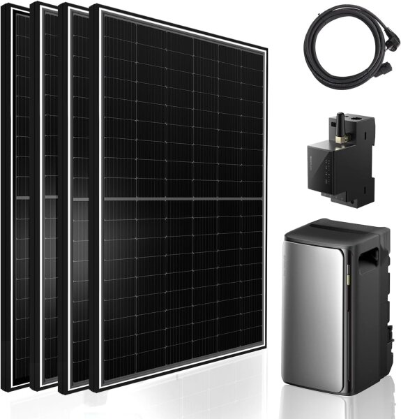 Balkonkraftwerk 2340W mit Ecoflow Ultra Speicher