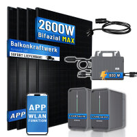 Balkonkraftwerk 4x500W mit TSUN800W Wechselrichter mit...