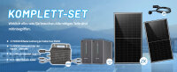 Balkonkraftwerk 2600W Solaranlage mit 4480W Speicher Marstek B2500W, 800W Marstek Micro Wechselrichter WiFi, 4x500W Vollschwarz Bifazial Solarmodule, Photovoltaik PV Anlage mit 2 Stück Speicher