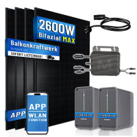 Balkonkraftwerk 4x500W mit Marstek800W Wechselrichter mit...