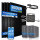 Balkonkraftwerk 4x500W mit Marstek800W Wechselrichter mit 2xMarstek Speicher 4480 Wh