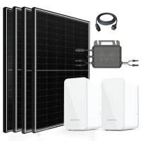 Balkonkraftwerk 2340W Solaranlage mit Speicher 4480W,...
