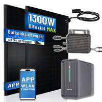 Balkonkraftwerk 2x500W mit Marstek800W Wechselrichter...