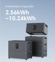 Balkonkraftwerk 2340W Bifazial  mit Speicher, Marstek Jupiter C plus mit 5.12kWh