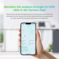 Balkonkraftwerk 1000W mit Speicher Dyness Junior Box 1600Wh, 800W TSUN Micro Wechselrichter, 2x500W Bifaziale Solarmodule, Solaranlage mit Stromspeicher Photovoltaik PV Anlage für Haus Balkon