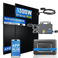 Balkonkraftwerk 1300W mit Speicher Dyness Junior Box...