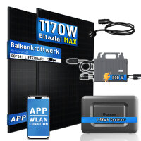 Balkonkraftwerk 1170W mit Speicher Dyness Junior Box...