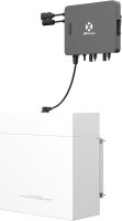Balkonkraftwerk 2600W mit 4800W Dyness Speicher, 4x500W Bifazial Solarmodule Vollschwarz mit Dyness Stromspeicher 4,8kwh, APS EZHI 1200W Wechselrichter Inselanlage PV Anlage für Haus Balkon Garten