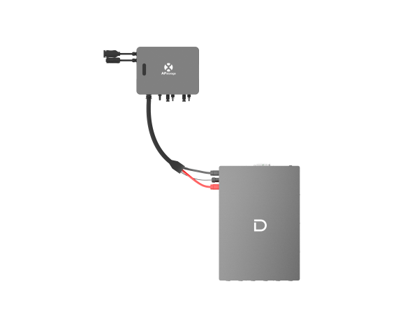 APS EZHI Hybrid Wechselrichter mit Dyness Solarspeicher 5120Wh für Balkonkraftwerk, Plug & Play für PV Anlage, Geeignet für Inselbetrieb im Garten, 5,12kWh Stromspeicher Solarbank für Haus Balkon