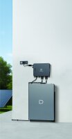 APS EZHI Hybrid Wechselrichter mit Dyness Solarspeicher 5120Wh für Balkonkraftwerk, Plug & Play für PV Anlage, Geeignet für Inselbetrieb im Garten, 5,12kWh Stromspeicher Solarbank für Haus Balkon