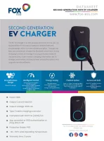 FOXESS® Wallbox A011KP1-E-2-W Black, 16A, WiFi/Bluetooth, IP55