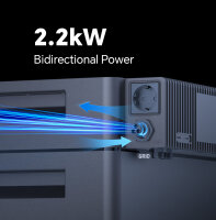 MARSTEK VENUS D Balkonkraftwerk-System Hauptgerät | 2.2 kW Hybrid Wechselrichter AC-Kopplung, 4 MPPT (ohne speicher)