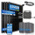 Balkonkraftwerk 4x450W mit Marstek800W Wechselrichter WiFi Bluetooth mit 2xMarstek Speicher B2500 4480Wh