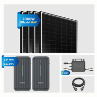 Balkonkraftwerk 4x500W mit Marstek800W Wechselrichter mit...
