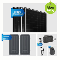 Balkonkraftwerk 4x500W mit Marstek800W Wechselrichter mit...