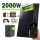 Balkonkraftwerk 4x500W mit Marstek800W Wechselrichter mit 2xMarstek Speicher 4480 Wh