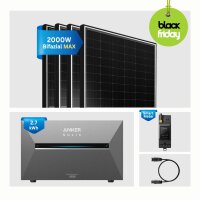 Balkonkraftwerk 2000W mit Speicher 2700W Solix Pro 3
