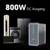 Marstek® B2500-D Solarspeicher 2,24kWh  im Balkonkraftwerk Komplettset | 1000W Bifazial PV-Module, 800W Mikrowechselrichter, Plug & Play (ohne Smart Meter)
