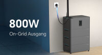 Balkonkraftwerk 2000W Bifazial  mit Speicher, Marstek Jupiter C plus mit 5.12kWh ohne Smart Meter