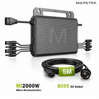 Marstek® B2500-D Solarspeicher 8,96kWh  im Balkonkraftwerk Komplettset | 4000W Bifazial PV-Module, 2000W Mikrowechselrichter, Plug & Play (ohne Smart Meter)