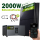 2000W Balkonkraftwerk mit 2,56 kWh Speicher MARSTEK Jupiter C + Plus, 4x500W BIFAZIAL FULLBLACK Solarmodule Solaranlage Solarspeicher