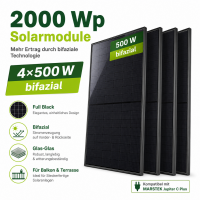 Marstek® Jupiter C Plus 5,12 kWh Premium Autarkie-Set | 2000W Bifazial Glas-Glas Modulen (ohne Smart Meter)