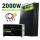 Balkonkraftwerk 2000W MARSTEK Venus D All-in-One Plug-in Batterie 2,56 kWh Zusatzakku mit 4×500W bifazialen Solarmodulen PV Solaranlage Solarspeicher